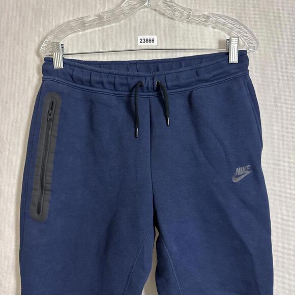 Nike Men's Size XL Blue \ Cotton Blend Tech Fleece Jogger Pants - Picture 3 of 12